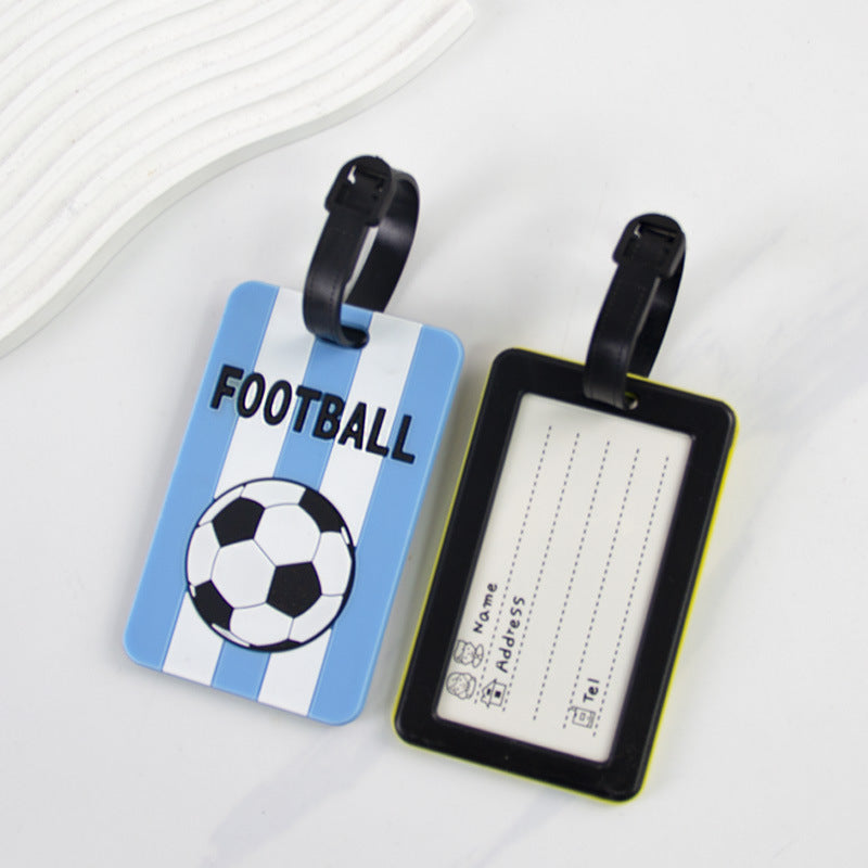 Football-Themed Luggage Tag Bowlift