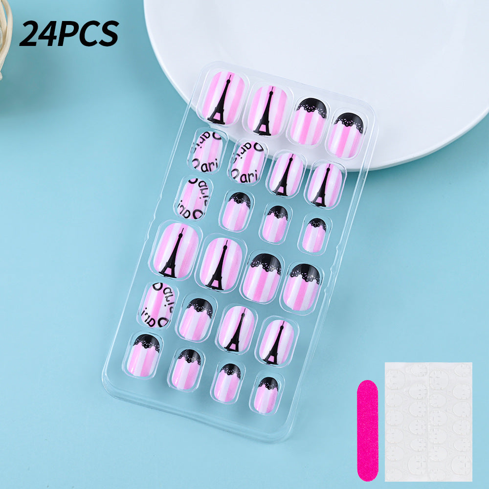 Themed Summer Beach Nail Art Press-On Nails Bowlift