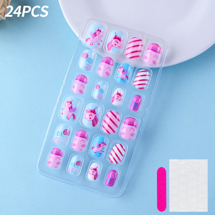 Themed Summer Beach Nail Art Press-On Nails Bowlift
