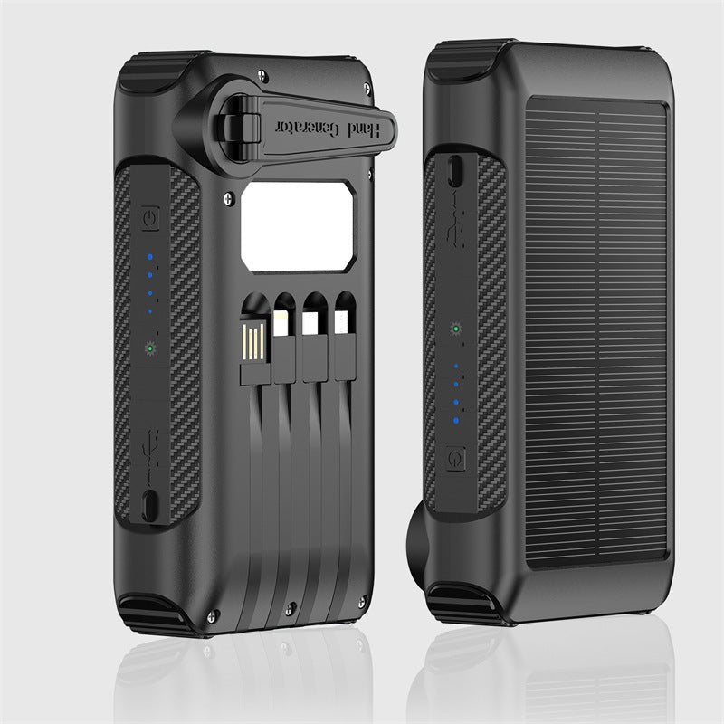 Solar Charger with Integrated Flashlight Bowlift