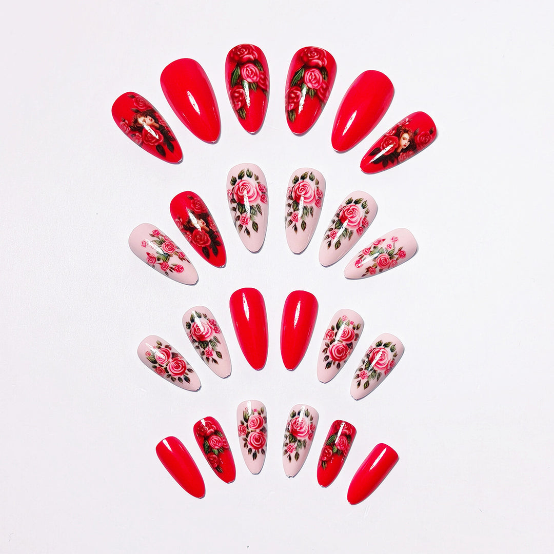 Floral Motif Nail Art Set Bowlift