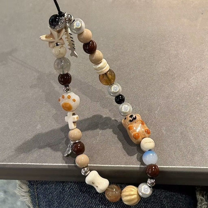 Handcrafted Animal-Themed Beaded Necklace Bowlift