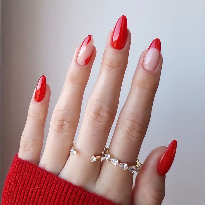 Elegant Stiletto Press-On Nail Set with Unique Design Bowlift