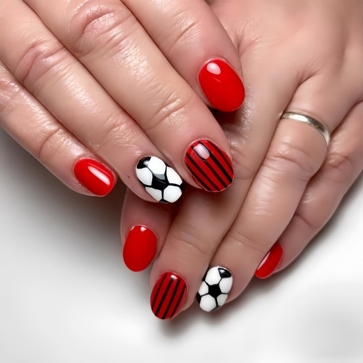 Creative football nail designs Bowlift