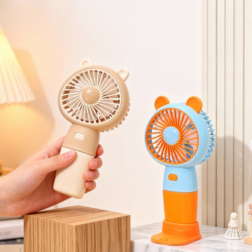 Ladies Portable Handheld Fan with Animal Design Bowlift