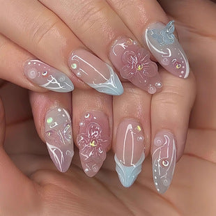 Elegant Gel Nail Art Extensions Bowlift