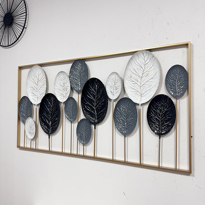 Decorative Metal Leaf Wall Art Sculpture Bowlift
