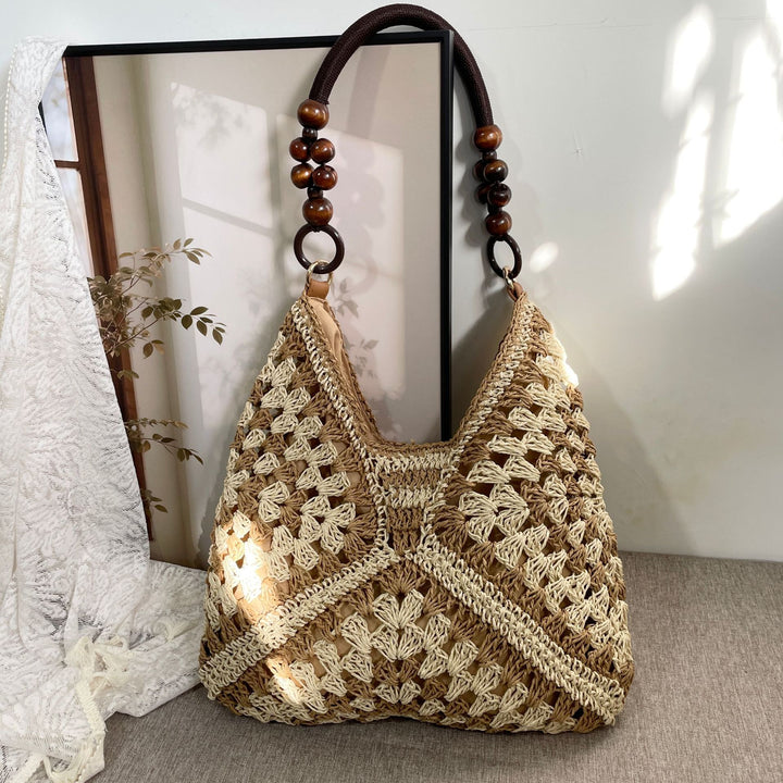 Hand-knotted Tote Bag in Boho Style Bowlift