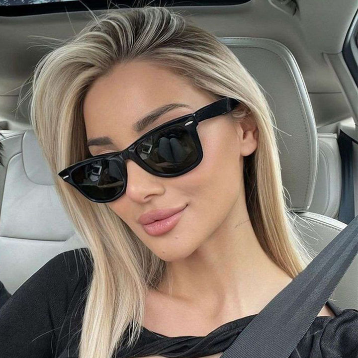 Men's Retro-Inspired Bold Frame Sunglasses Bowlift