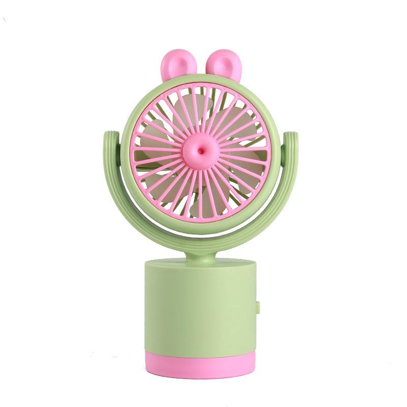 Women's Portable Hand Fan with Cute Animal Ear Design Bowlift