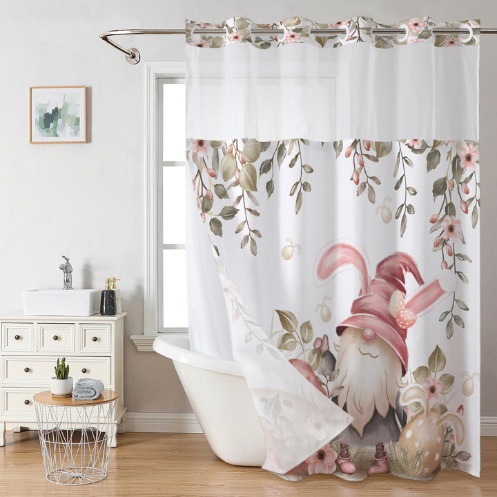 Botanical Floral Art Shower Curtain Bowlift