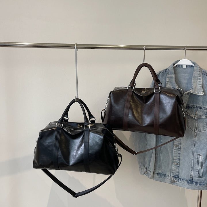 Elegant Travel Bag Made of High-Quality Artificial Leather Bowlift