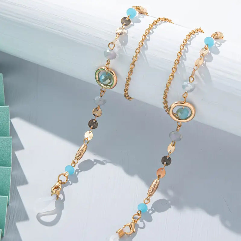 Artisan Gemstone Eyewear Chain Bowlift