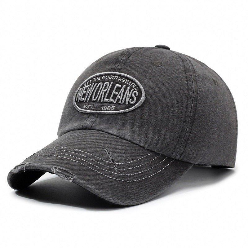 Women's Distressed Cotton Baseball Cap Bowlift 1784083760