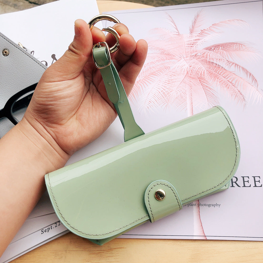 Stylish Patent Leather Eyeglasses Case Bowlift