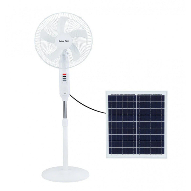 Unisex Solar Powered Stand Fan with Adjustable Tilt Angle and Efficient Fan Blades Bowlift