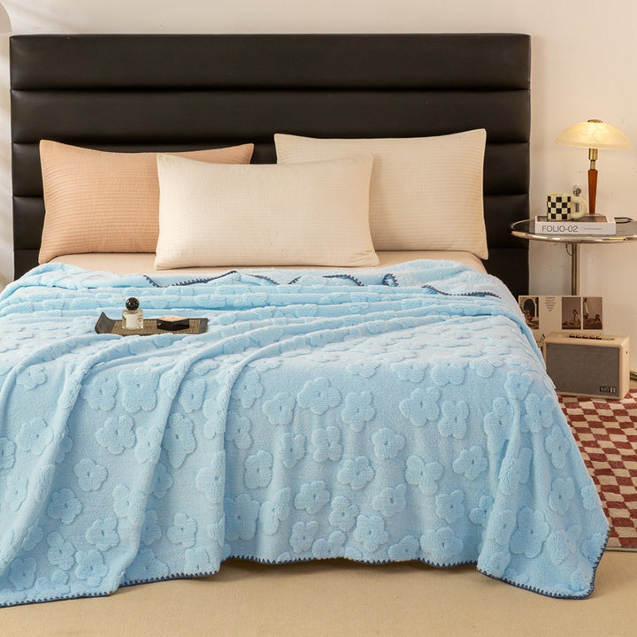 Ladies Cozy and Soft Blanket with Floral Pattern Bowlift
