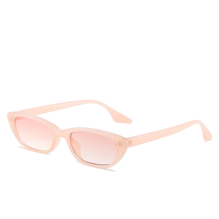 Women's modern sunglasses in trendy cat-eye style with transparent frame Bowlift