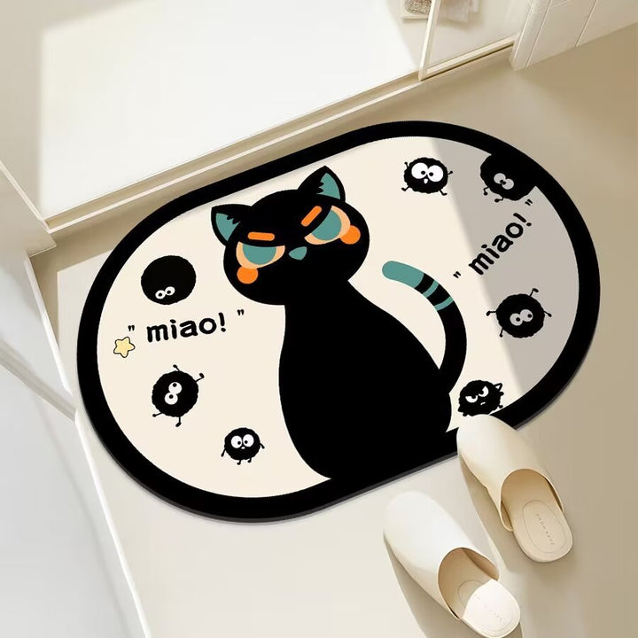 Fun Cat-Themed Bathroom Mat Bowlift