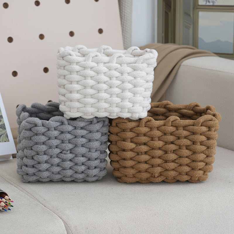 Storage basket with braided design Bowlift