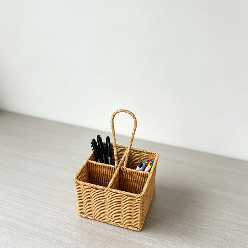 Multi-Compartment Woven Storage Caddy Bowlift