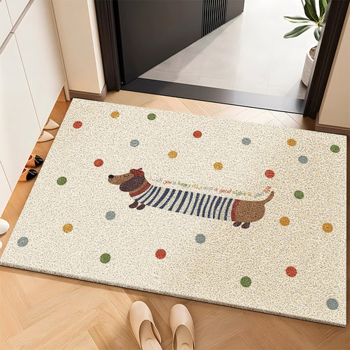 Playful Dog-Themed Entrance Mat