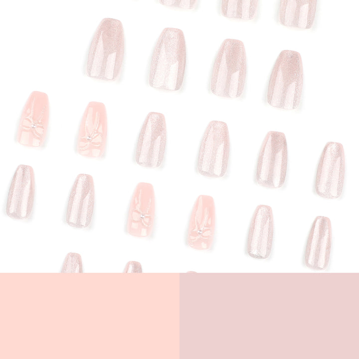 Artistic acrylic nails with glittering ombre design Bowlift