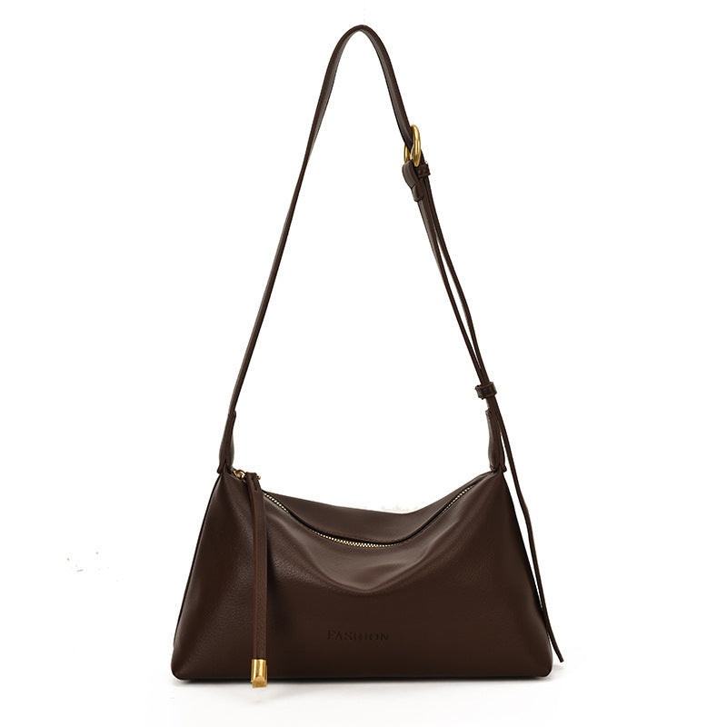 Textured Casual Shoulder Bag Bowlift