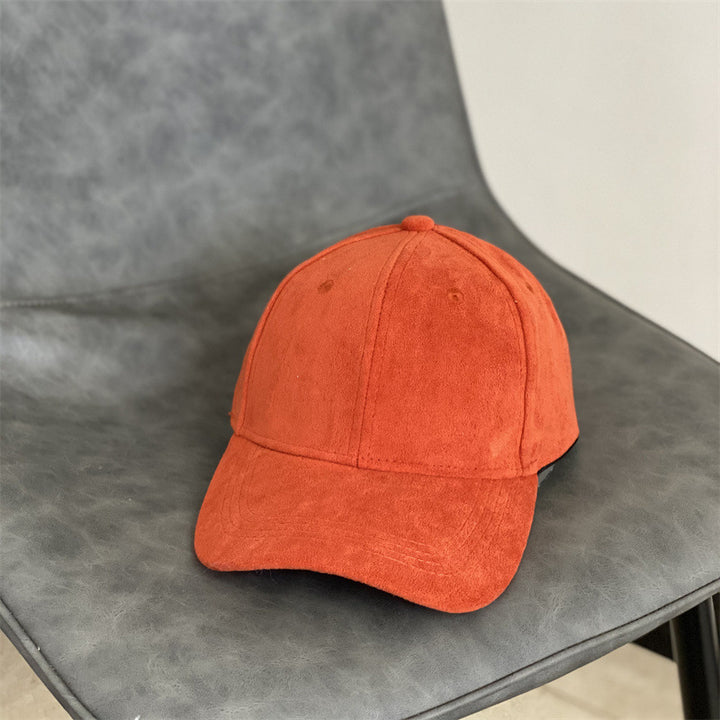 Men's Suede Texture Classic Cap Bowlift