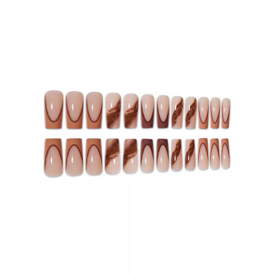 Marble Art Acrylic Nail Enhancements Bowlift