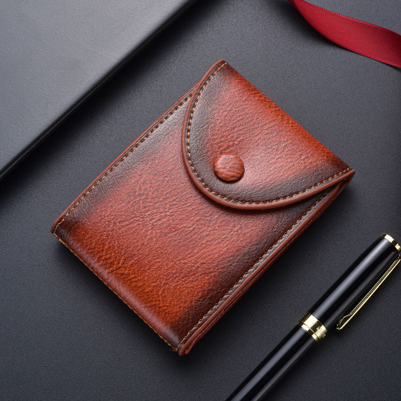 Premium Leather Business Card Holder Bowlift
