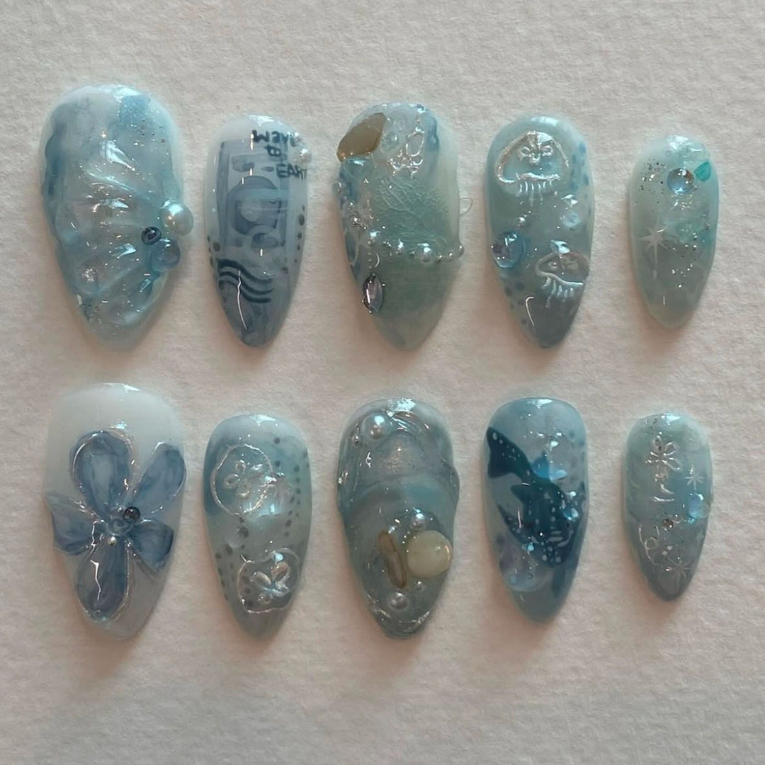 Thematic Artisan Press-On Nail Set Bowlift