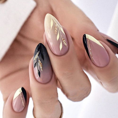 Elegant Stiletto Press-On Nail Tips Set Bowlift