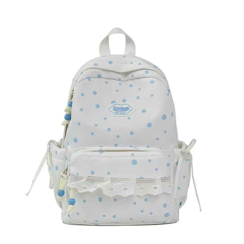 Adorable Polka Dot Design Backpack Bowlift
