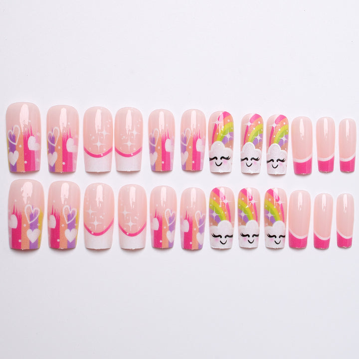 Creative Rainbow Nail Art Bowlift