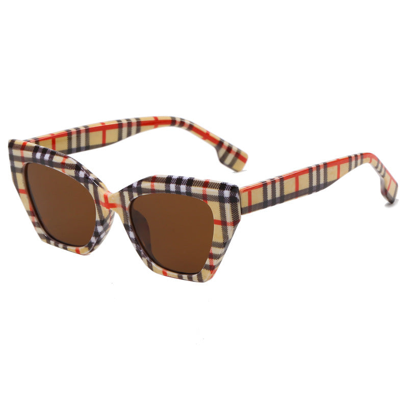 Women’s asymmetrical oversized sunglasses with trendy frame Bowlift