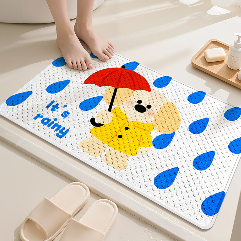 Playful Dog-Themed Bath Mat Bowlift