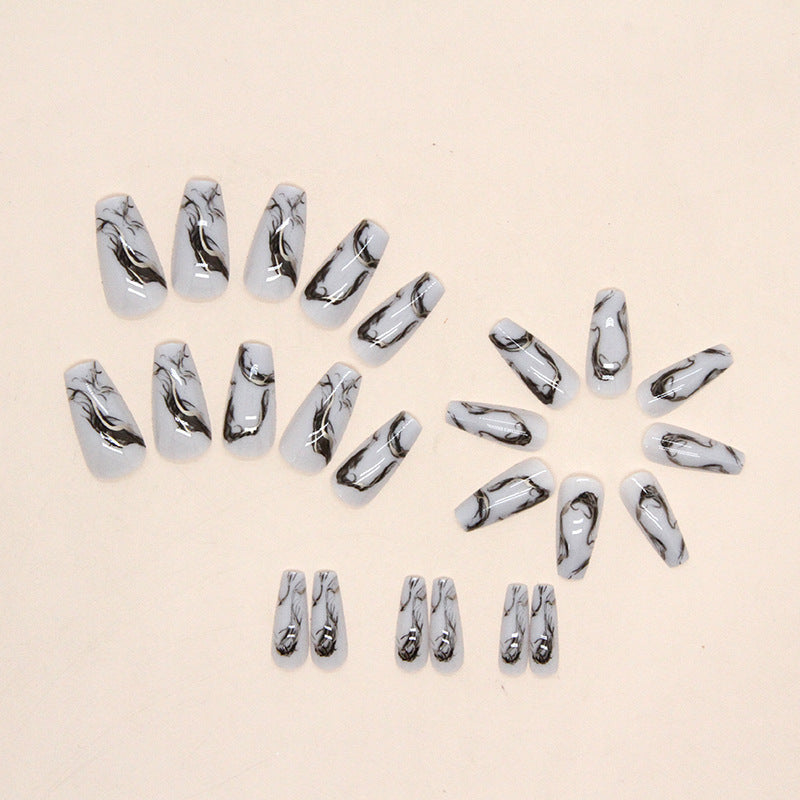 Marble Design Press-On Nail Extensions Bowlift