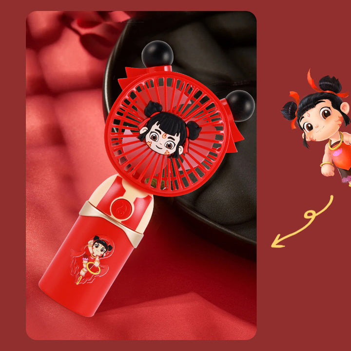 Unisex Portable Hand Fan in Comic Design Bowlift