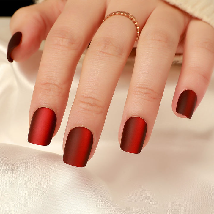 Matte Finish Press-On Nail Set Bowlift