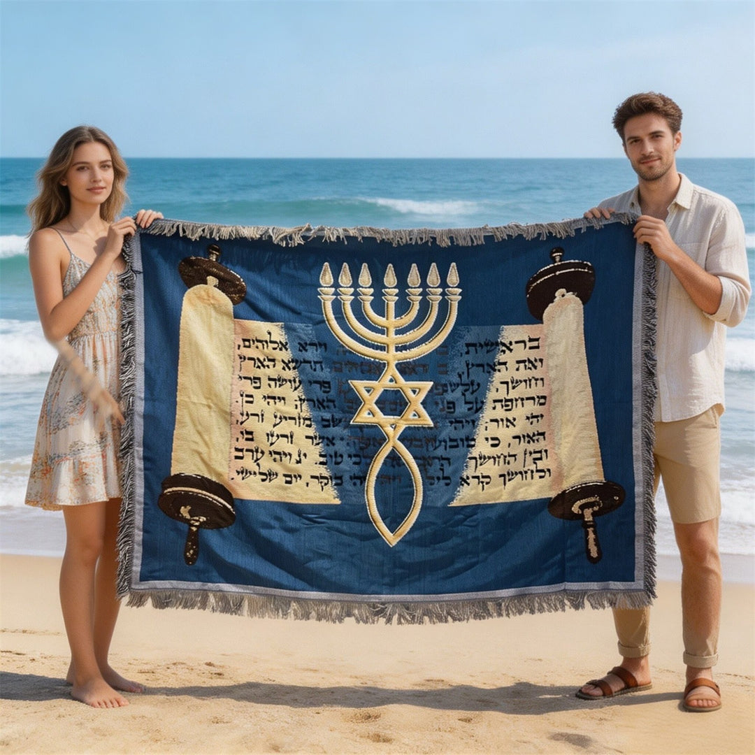 Artistic Woven Tapestry Blanket