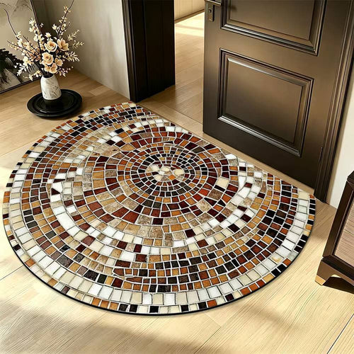Mosaic pattern carpet