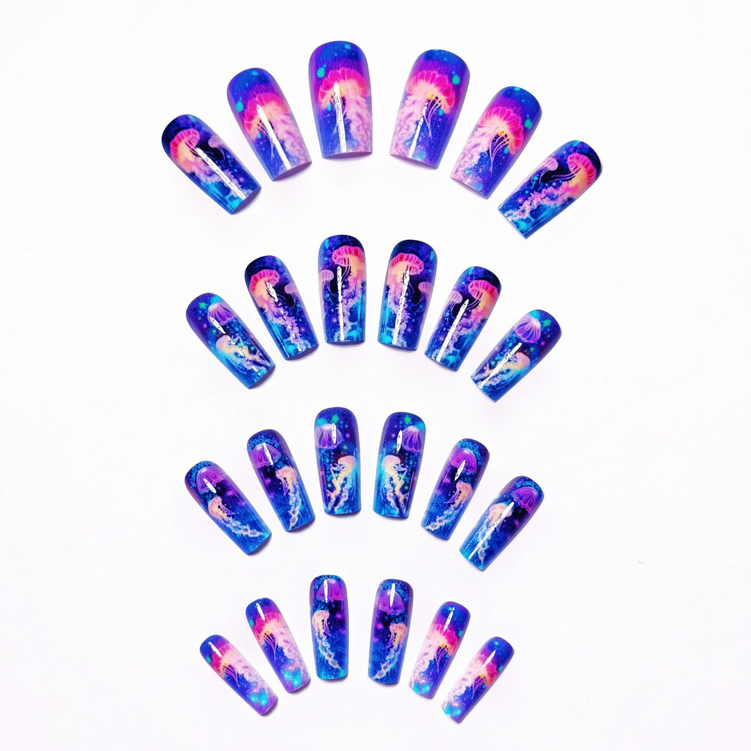 Creative 3D Art Nails with Ocean Motif Bowlift