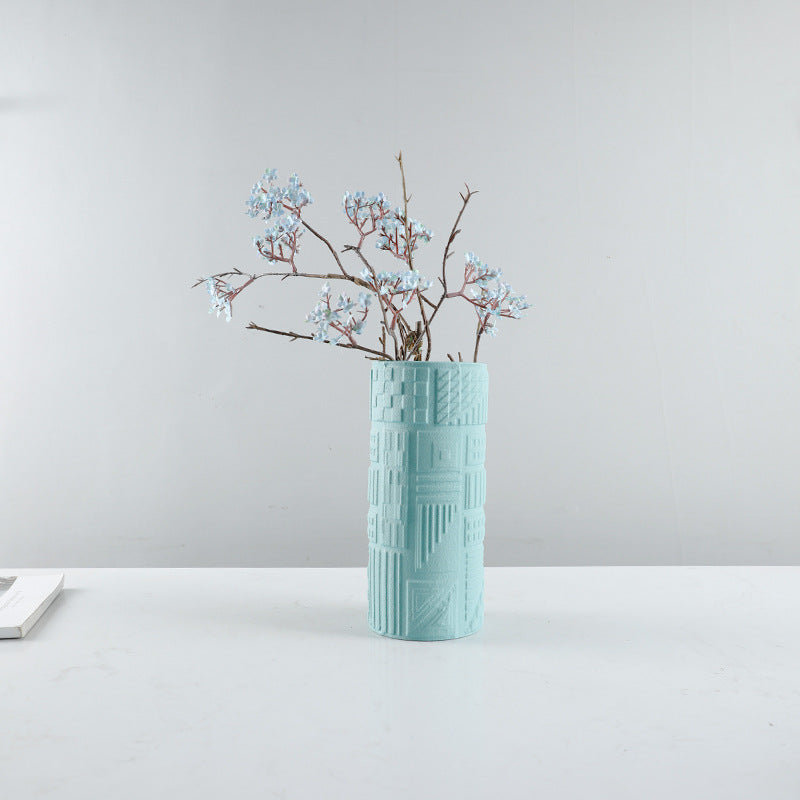Textured Ceramic Decorative Vase