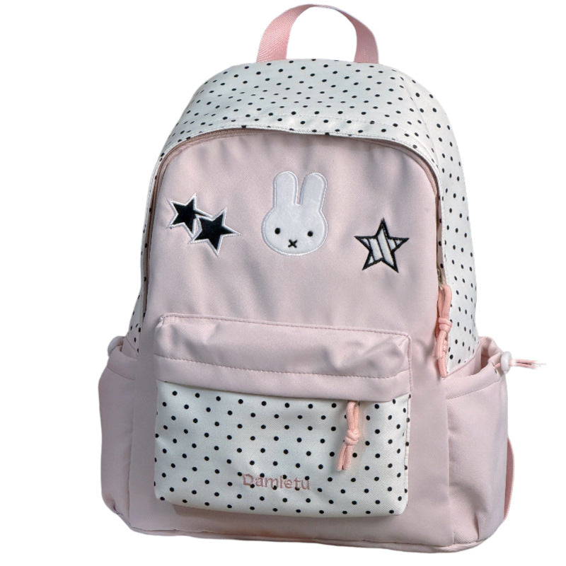 Cute Bunny-Embellished Backpack Bowlift
