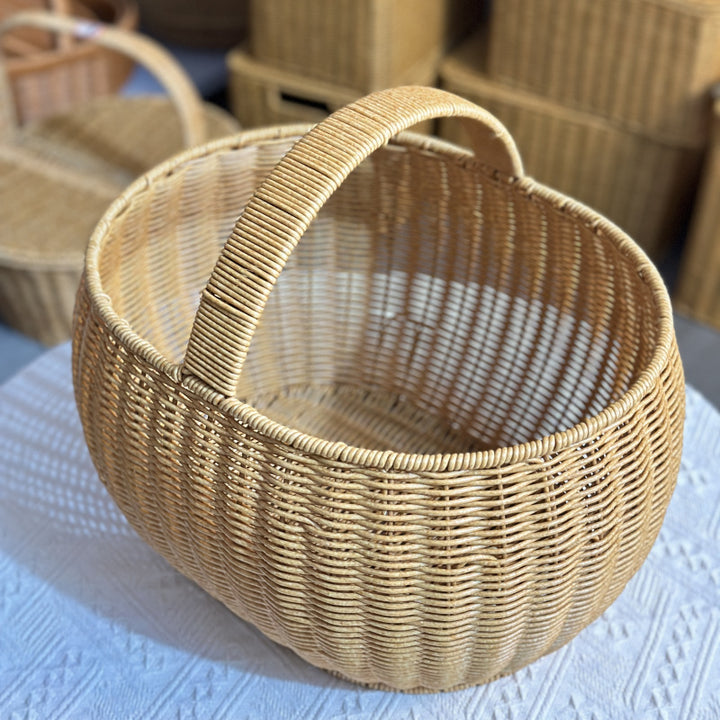 Decorative Round Woven Serving Tray Bowlift