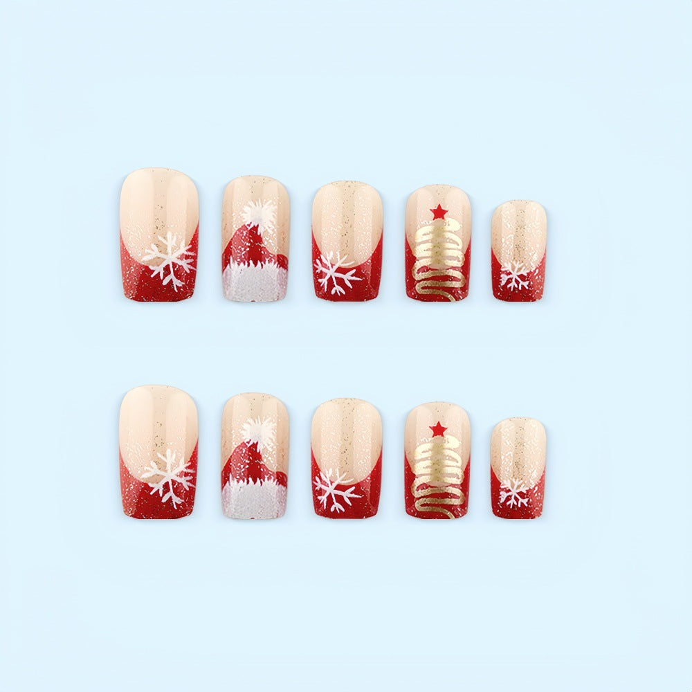 Glamorous Christmas Nail Tips Bowlift