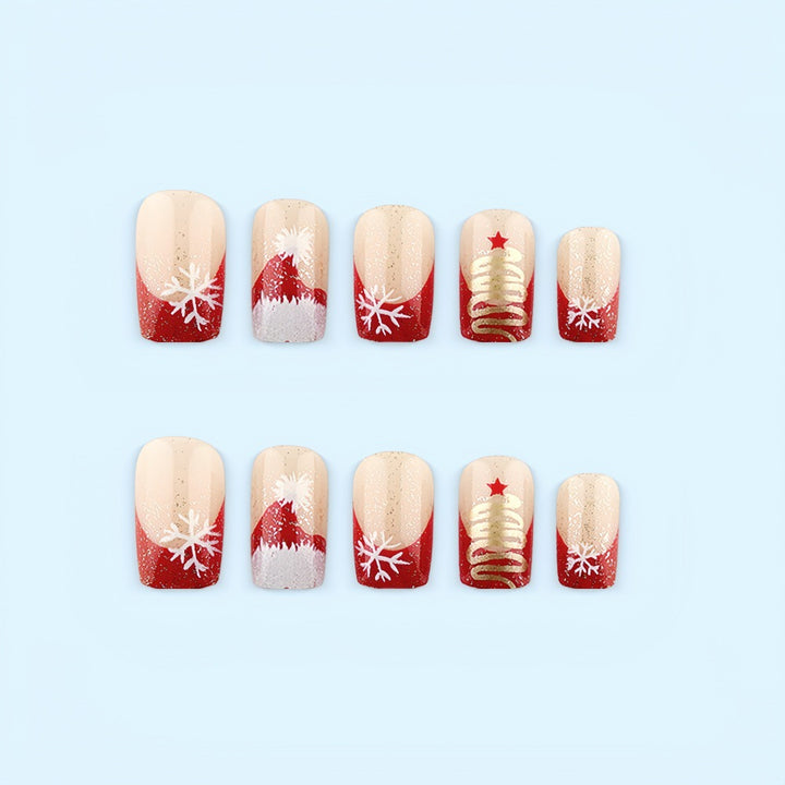 Glamorous Christmas Nail Tips Bowlift
