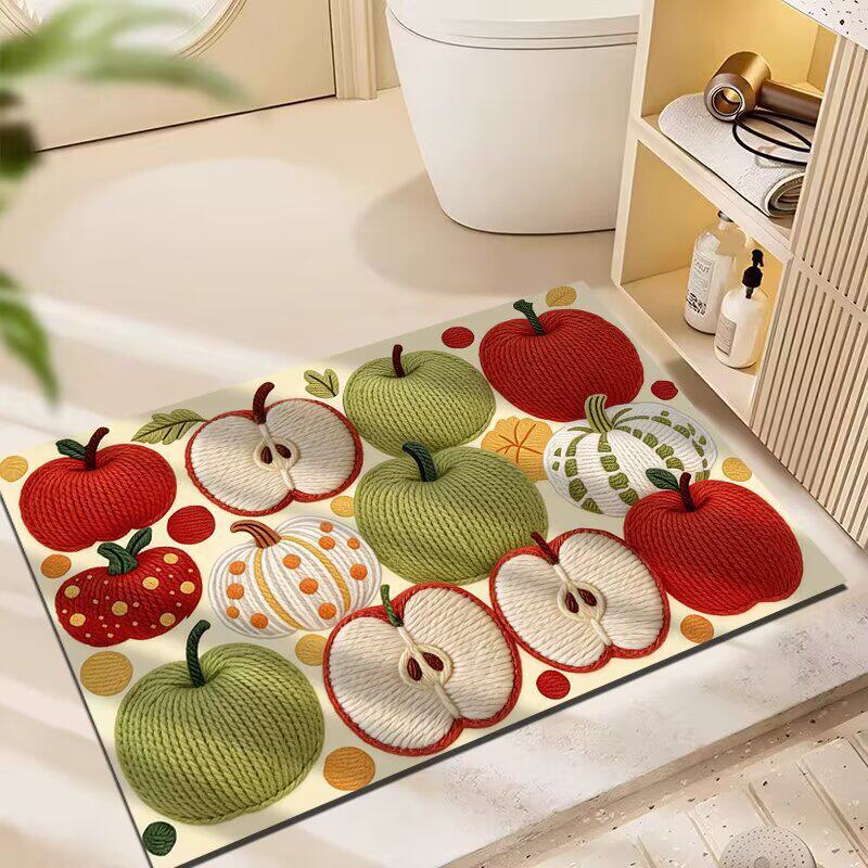 Decorative Fruit-Themed Area Rug Bowlift