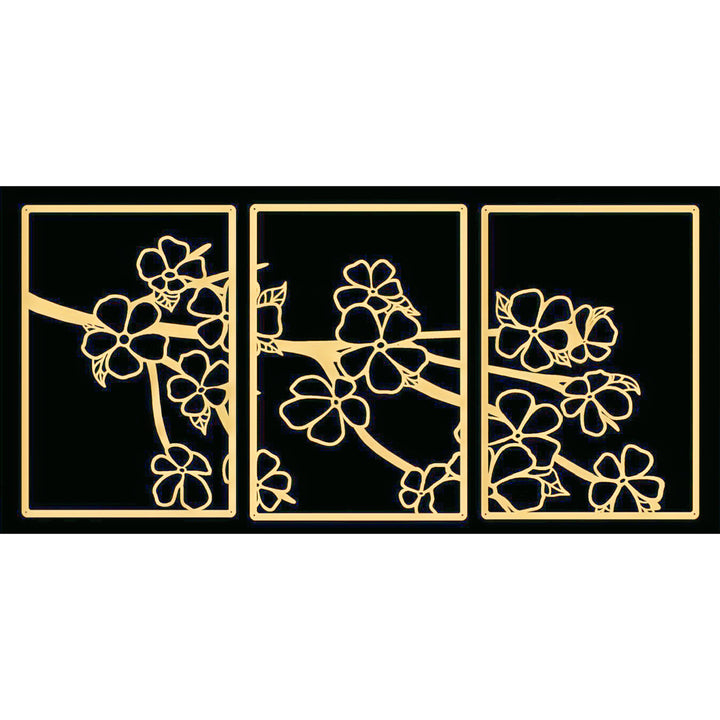 Decorative Floral Metal Wall Art Panel Bowlift